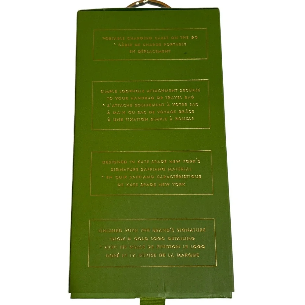 Kate Spade New York Portable Lightning Cable Let's Connect iPhone iPad‎